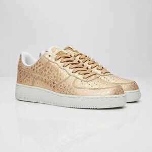 Nike Air Force 1s - Gold Scaled